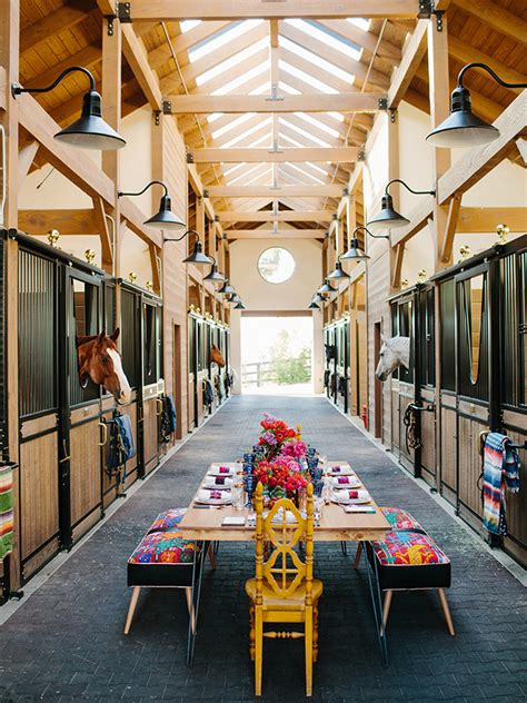 Miles from nowhere yet just 15 minutes from downtown austin, shady springs party barn is a refreshing retreat unlike any other. Stable Style: LuckyJack Farm Dinner Party | Horses & Heels