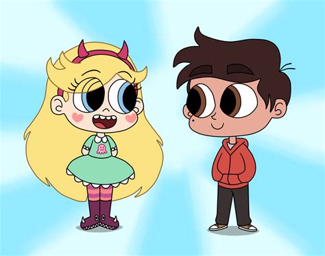 Star Butterfly And Marco Diaz Made A Chibi By Deaf Machbot On