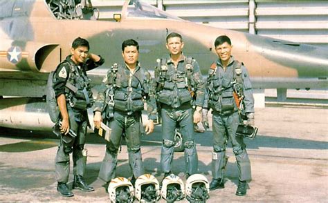 South Vietnamese Air Force With Their American Air Force Advisor In