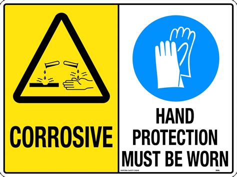Hazardous to the aquatic environment acute hazard category 1 chronic hazard categories 1, 2. Corrosive / Hand Protection Must Be Worn | Uniform Safety ...
