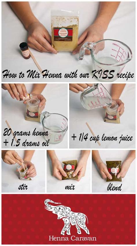 A pretty henna tattoo stays with the wearer as a reminder of love and joy before it fades away. Henna Caravan basic "KISS Henna Recipe" great results ...