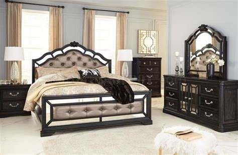 quinshire bedroom   dark brown  ashley furniture