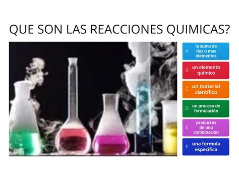 Reacciones Quimicas Quiz