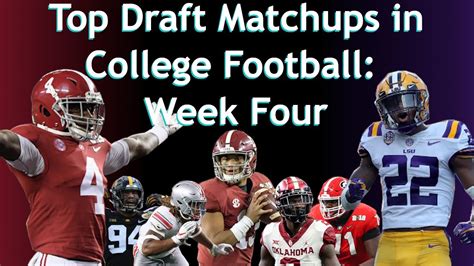 Top 5 Draft Matchups In College Football Week Four Youtube