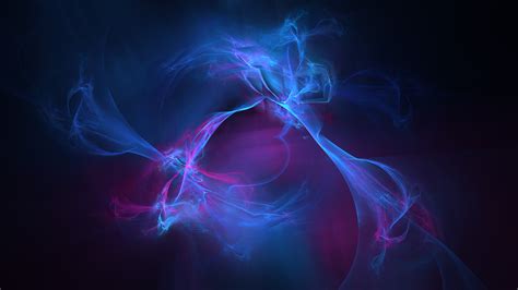 Blue Nebula Digital Art Energy Flame Plasma Space Hd