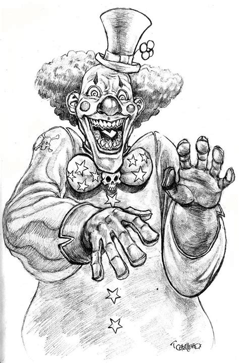 evil clown by pancho villa freaky clowns evil clowns scary drawings dark art drawings evil