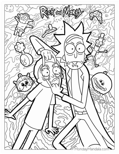 20 Rick And Morty Coloring Pages Free Pdf Printables
