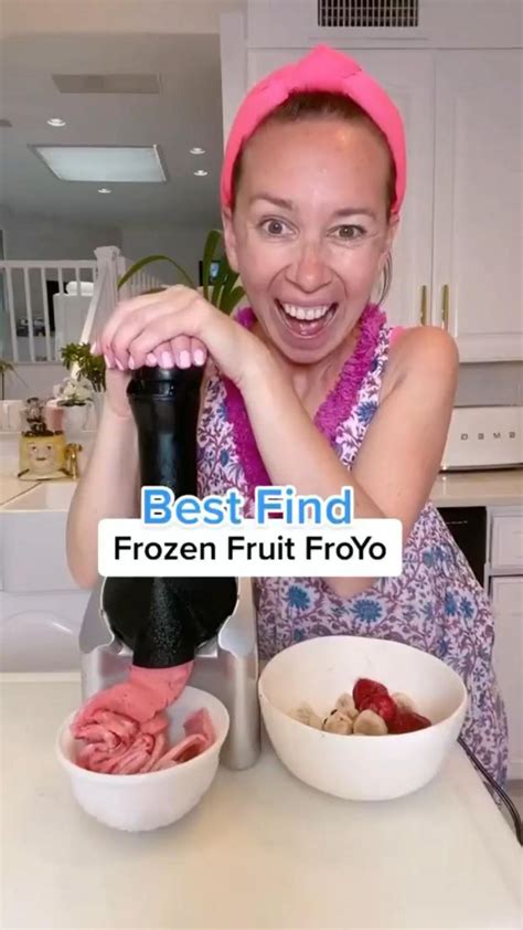 Frozen Fruits Ice Cream Maker Idea Food Videos Cooking Healthy