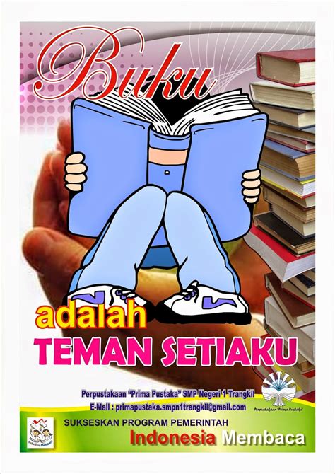 Perpustakaan Prima Pustaka Smpn 1 Trangkil Poster Indonesia Membaca 2