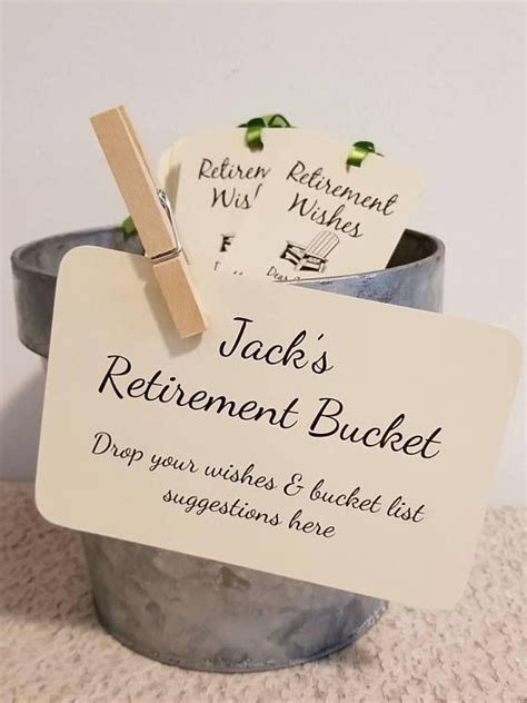 Most of the time i don't go for the mental tricks that get humans motivated. Retirement Bucket Sign for Retirement Party / For ...