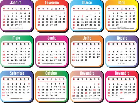 Calendario 2019 Colorido 2 Estilos Ideas De Calendari