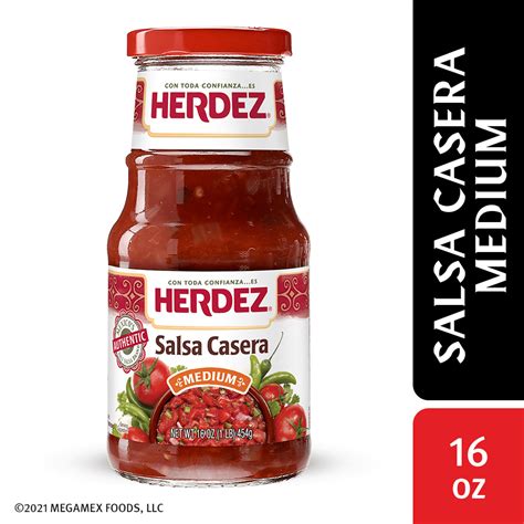 Herdez Salsa Casera Medium 16 Oz
