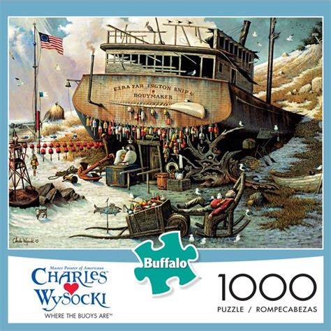 Buffalo Games Charles Wysocki Where The Buoys Are 1000 Pieces Jigsaw