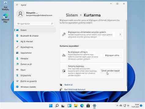 Windows 11de Gelişmiş Başlatma Seçeneklerine Nasıl Erişilir