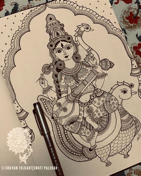 Swati Palekar On Instagram And She Is All Done 🏻 Ma Saraswati The
