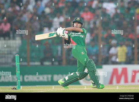Afif Hossain Bats During Bangladesh England 1st T20i Match Of Three