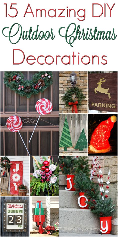 Ornaments are always fun to do what we've collected some diy ornaments that you can start working to have ready when you decorate your tree this year. DIY Christmas Outdoor Decorations #ChristmasDecorations - Mrs. Kathy King