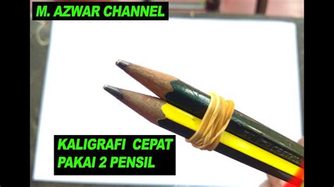 Koleksi gambar keren terbaru 2021. Download Video KEREN..! CARA MEMBUAT KALIGRAFI 2 PENSIL - Gambar Kaligrafi