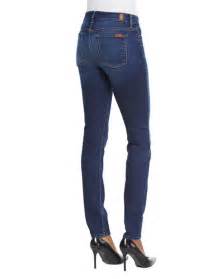 7 For All Mankind Slim Illusion Skinny Jeans Geneva Blue