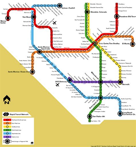 Submission Fantasy Map Los Angeles Rapid Transit Maps