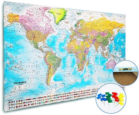 push pin world map detailed world map canvas political map large world images