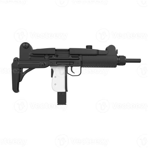 Uzi Weapon Isolated On Transparent 17261169 Png