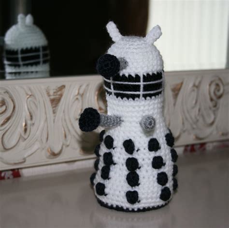Crochet Dalek White Folksy