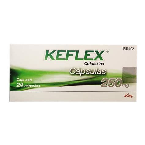 Keflex Cápsulas 24 Pzas De 250 Mg Cu Walmart
