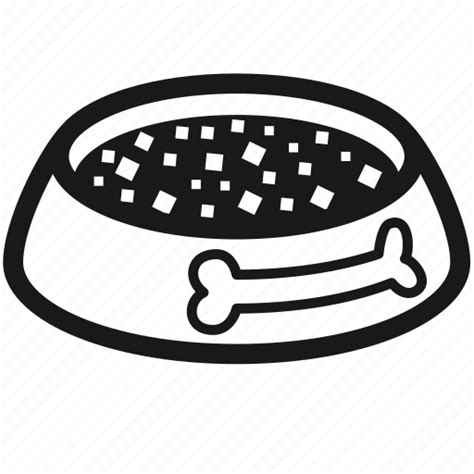 Bowl Dog Food Dogs Food Food Bowl Meat Pet Food Icon