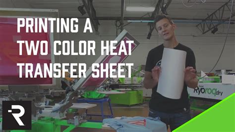 How To Screen Print Printing Two Color Plastisol Heat Transfer Sheets