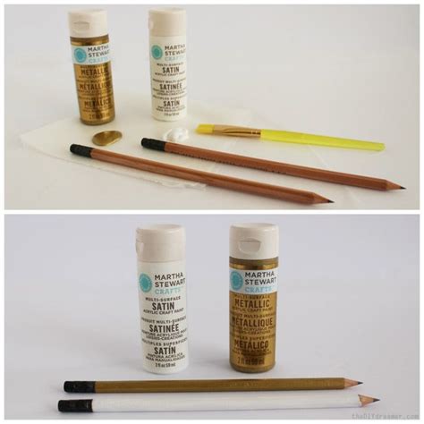 How To Paint Pencils Martha Stewart Metal Pencil Crafty Tableware