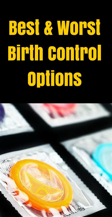 Best And Worst Birth Control Options Birth Control Options Birth