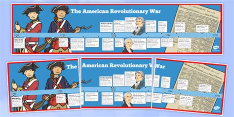 Usa Revolutionary War Timeline Us Resources Revolutionary