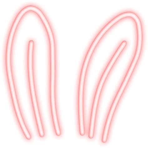 Bunny Ears Transparent Background Neon Bunny Ears Png Clipart Full