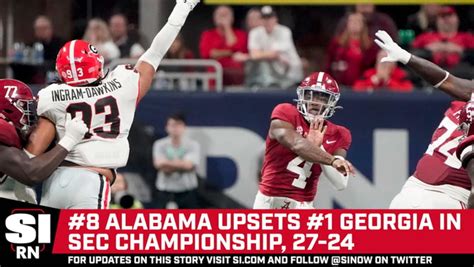 Alabama Upsets Georgia In Sec Championship One News Page Video