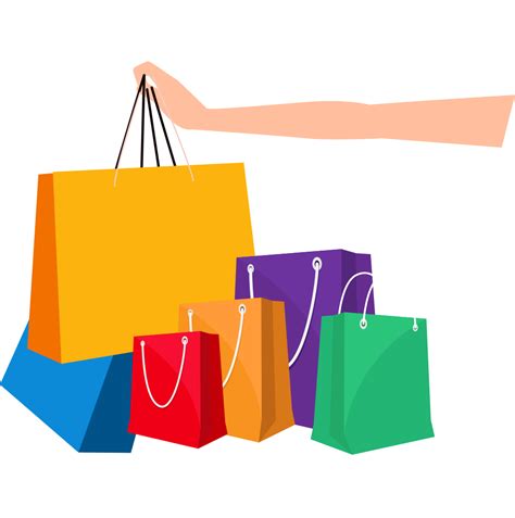 Online Shopping Shopping Bag Vector Cartoon Shopping Bags