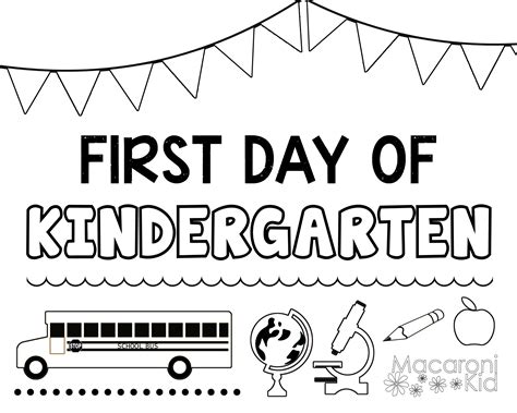 Printable First Day Of School Coloring Pages Pdf
