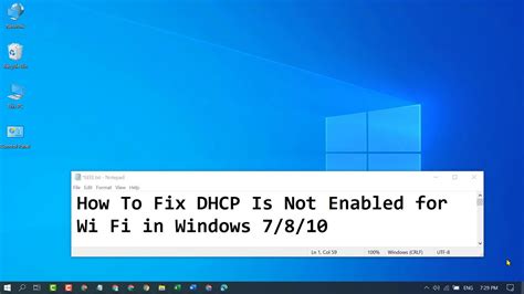 Thus, dhcp is essential for net connectivity. How To Fix DHCP Is Not Enabled for Wi Fi in Windows 10 ...