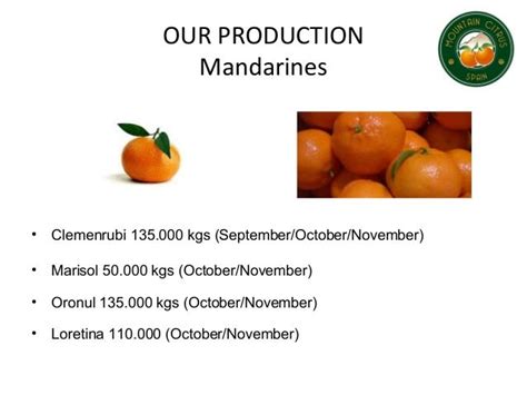 Spanish Oranges Presentatio