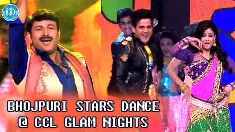 Bhojpuri Stars Manoj Tiwari Ravi Kishen And Shweta Tiwari Dance Ccl