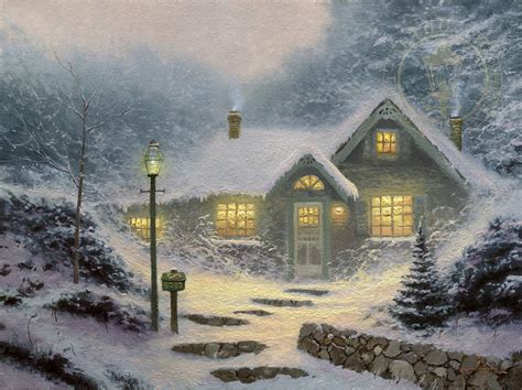 Home For The Evening Thomas Kinkade Carmel Monterey And Placerville
