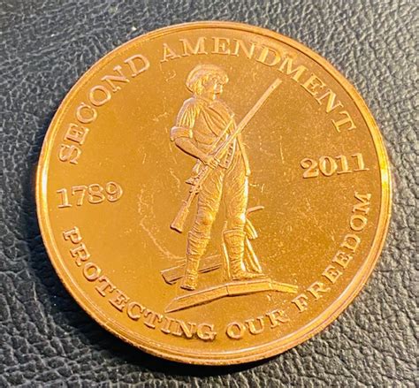 999 Pure Copper Second Amendment One Ounce Medallion