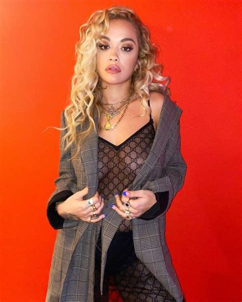 Rita Ora Showed Her Tits Without A Bra In The Recording Studio Photos The Fappening