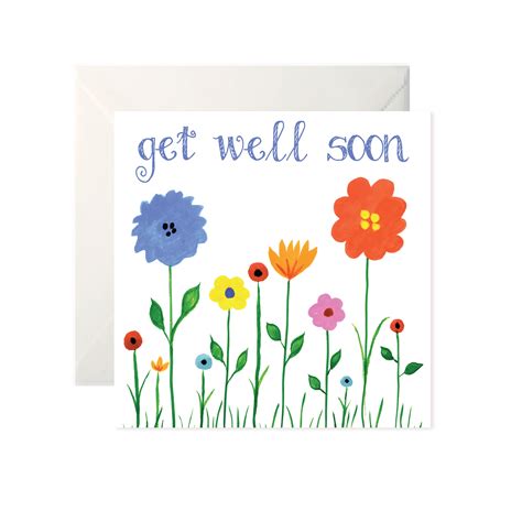 Get Well Soon Meadow Flowers Card