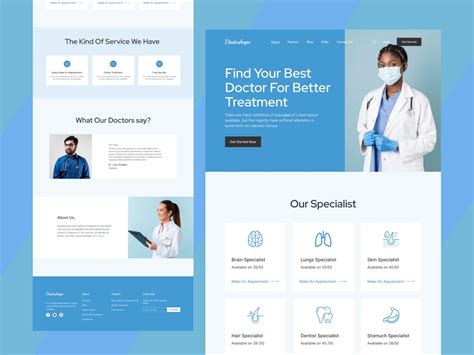 online doctor booking web design uplabs
