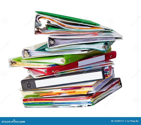 Old Files Stack Stock Image Image Of Colorful Correspondence 12345111