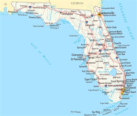 Florida Map With Cities Florida Map With Cities Florida City Map A
