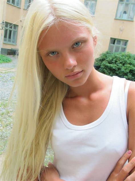 lovisa ekholm redhead teen pretty face blonde girl