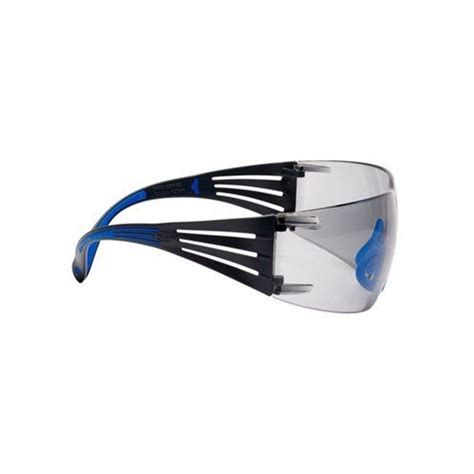 3m securefit 400 safety glasses blue grey frame scotchgard anti fog i o grey lens sf407sgaf