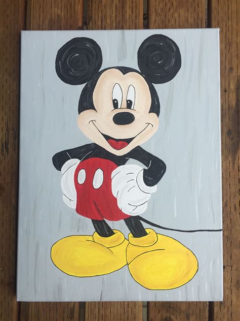 Mickey Mouse Painting Walt Disney
